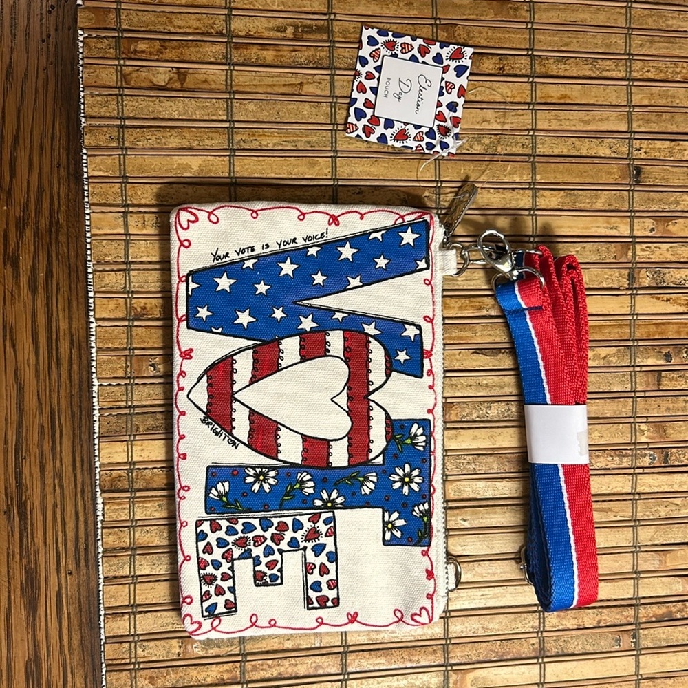 Brighton election day zipper pouch